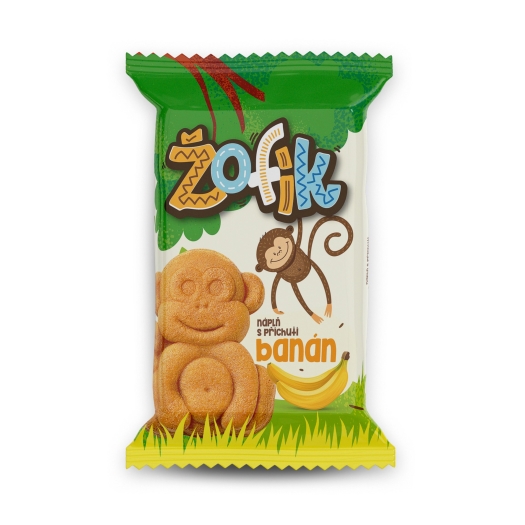 Jemné pečivo Žofík s banánovou náplňou
