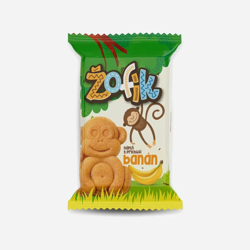 Jemné pečivo Žofík s banánovou náplňou