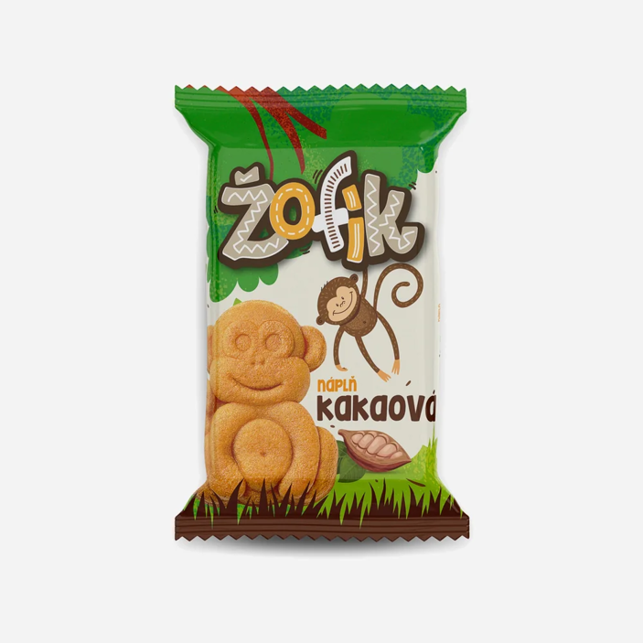 Jemné pečivo Žofík s kakaovou náplňou