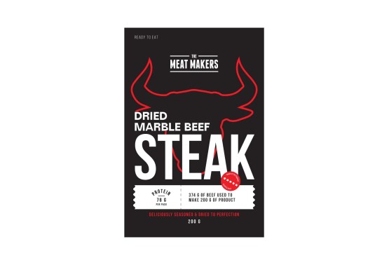 Jerky beef marble steak