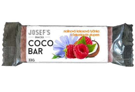Josef 's snacks Čakanková tyčinka s lyofilizovanou malinou