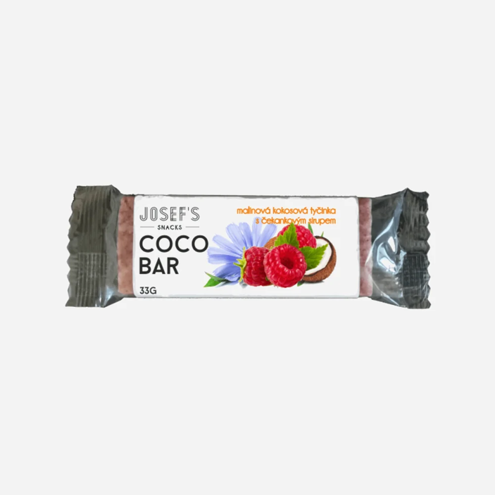 Josef 's snacks Čakanková tyčinka s lyofilizovanou malinou