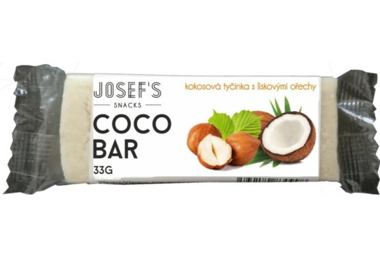 Josef 's snacks Kokosová tyčinka s lieskovým orechom