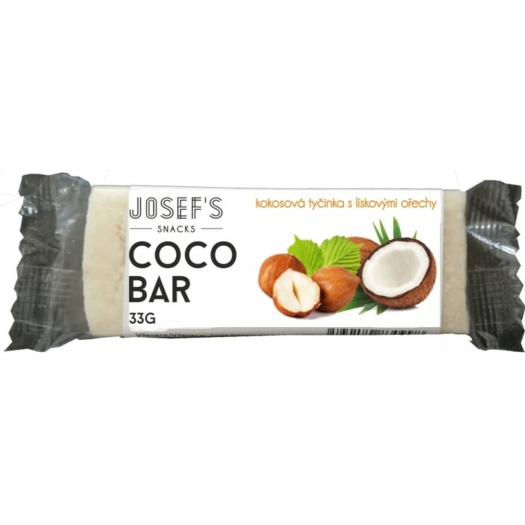 Josef 's snacks Kokosová tyčinka s lieskovým orechom