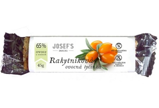 Josef 's snacks  Ovocná Rakytníková tyčinka