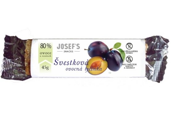 Josef 's snacks Ovocná slivková tyčinka