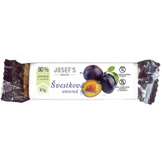 Josef 's snacks Ovocná slivková tyčinka