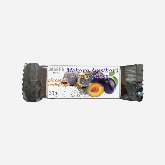 Josef´s snacks Makovo slivková bez lepku