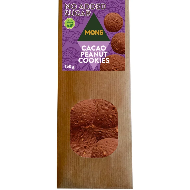 Kakaové sušienky s arašidmi bez cukru