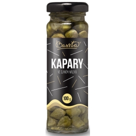 Kapary v slanokyslom náleve sklo
