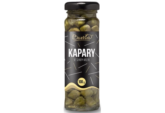 Kapary v slanom náleve sklo