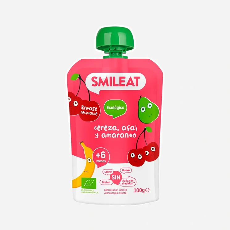 Kapsička čerešňa, acai, amarant, banán, hruška 6M+ BIO