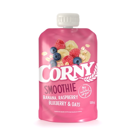 Kapsička Smoothie banán, maliny, čučoriedky a ovsené vločky