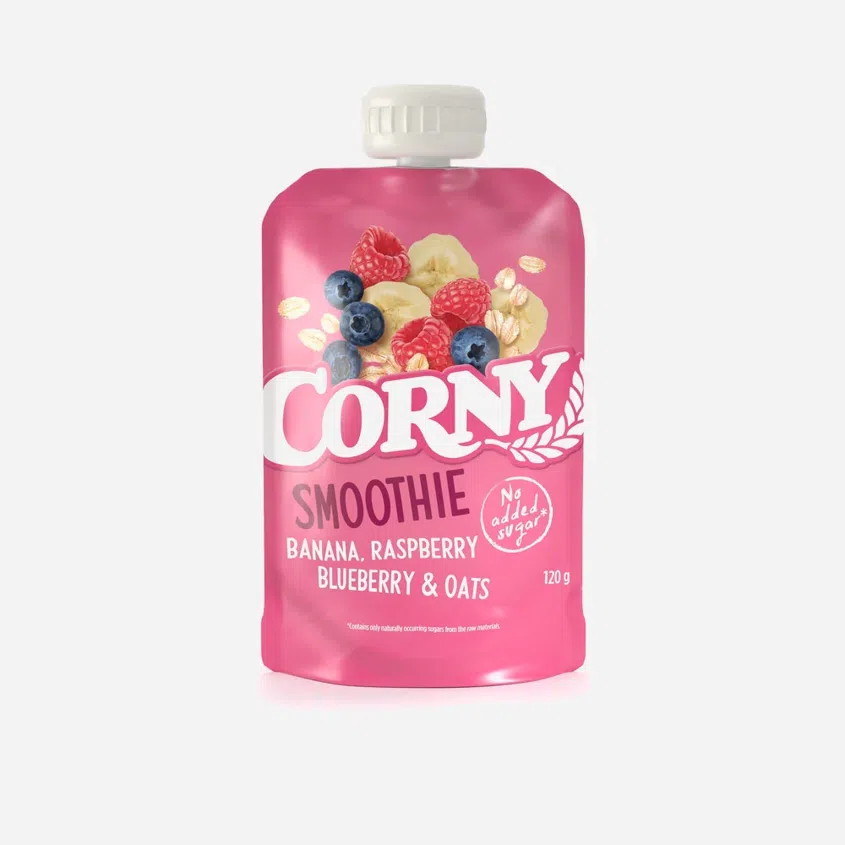 Kapsička Smoothie banán, maliny, čučoriedky a ovsené vločky