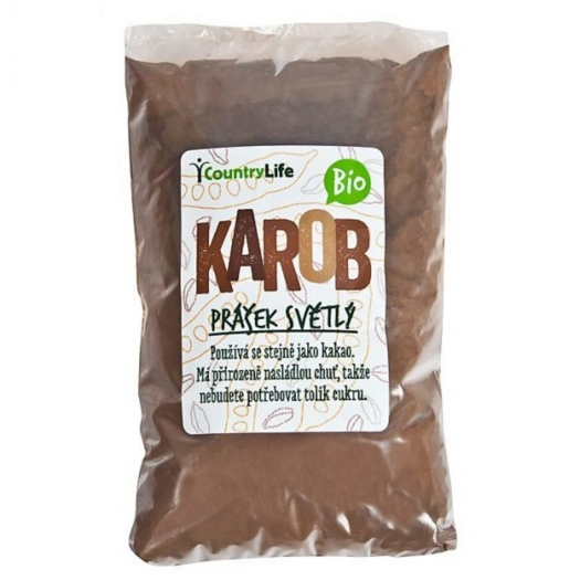 karobový prášok svetlý BIO