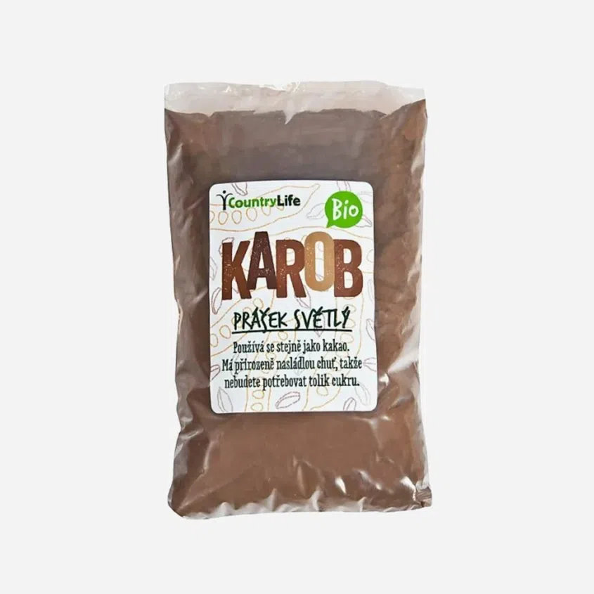 karobový prášok svetlý BIO