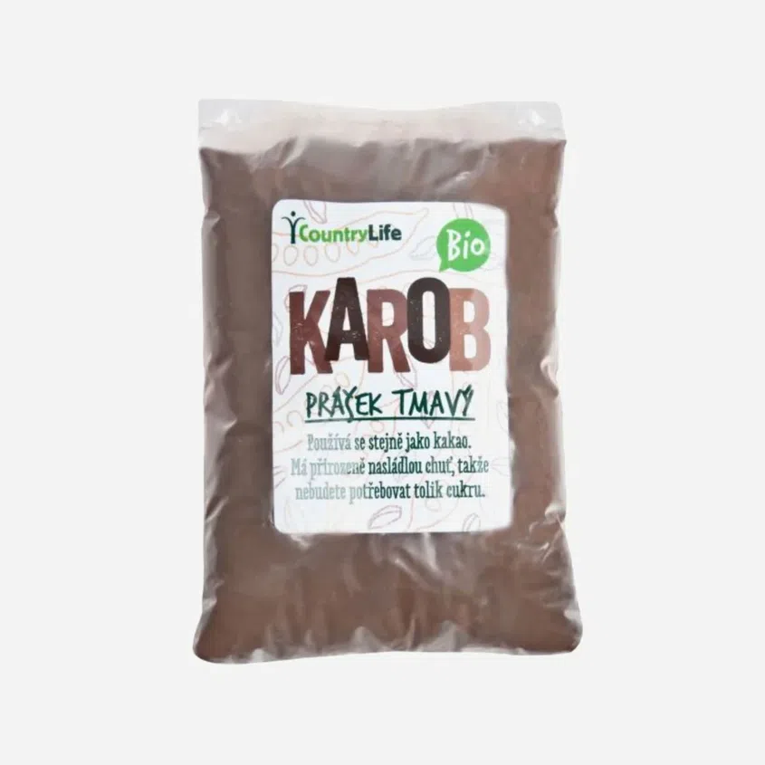 karobový prášok tmavý BIO