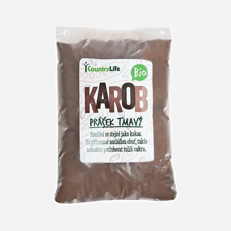 karobový prášok tmavý BIO