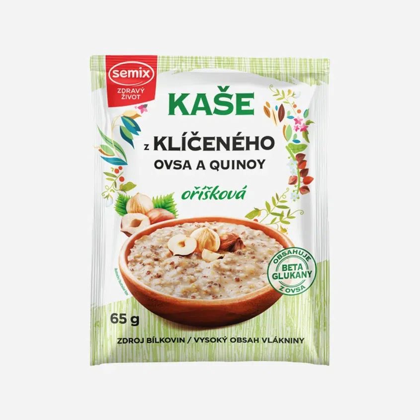 Kaša z klíčeného ovsa a quinoa oriešková bez lepku