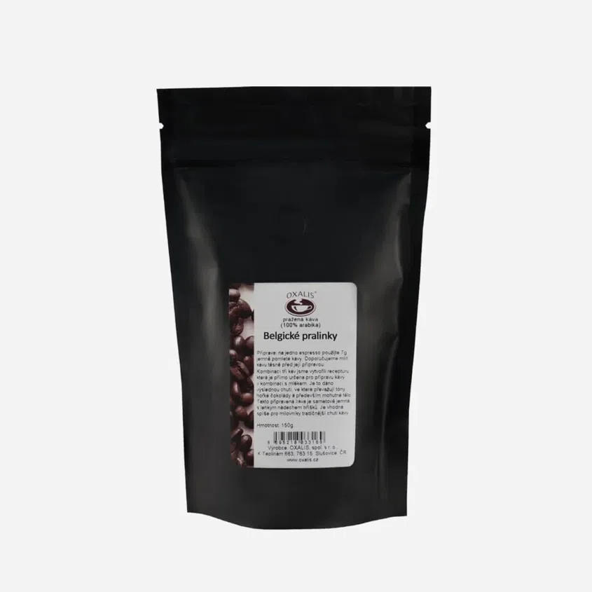 káva aromatizovaná mletá - Belgická pralinka bez kofeínu