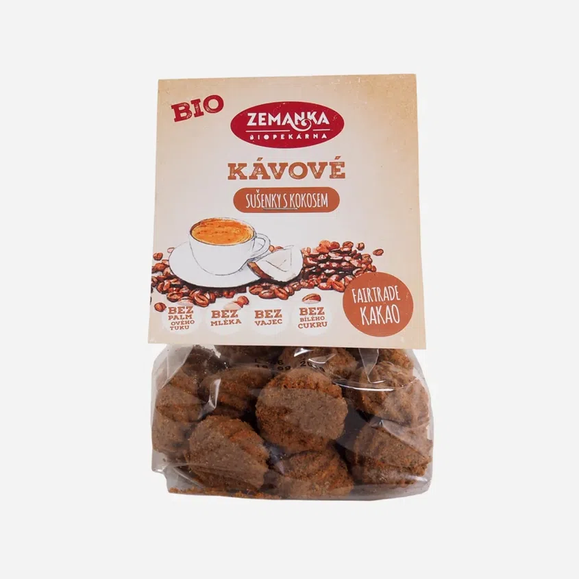 Kávové sušienky s kokosom BIO