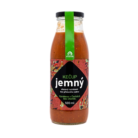 Kečup jemný bez cukru s hrozienkami
