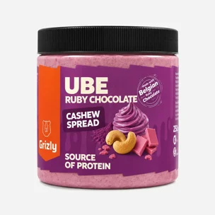 Kešu krém UBE & Ruby Chocolate