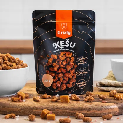 Kešu v slanom karameli