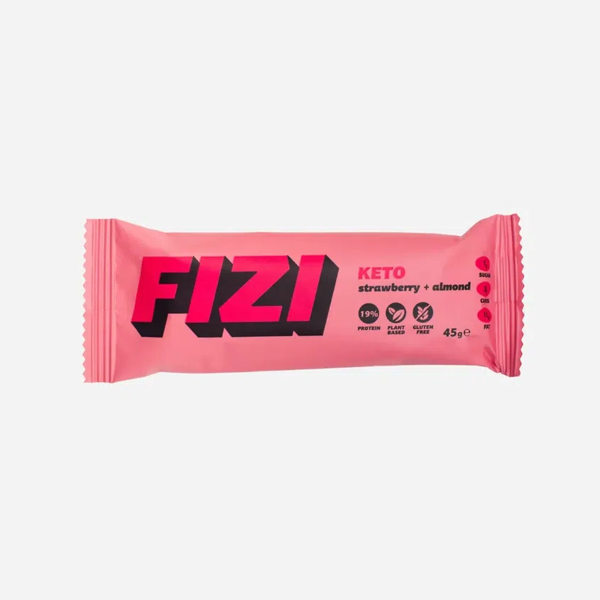 Keto proteínová tyčinka jahoda a mandle