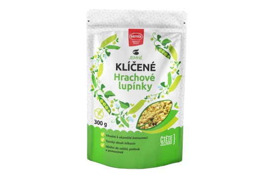 Klíčené hrachové lupienky