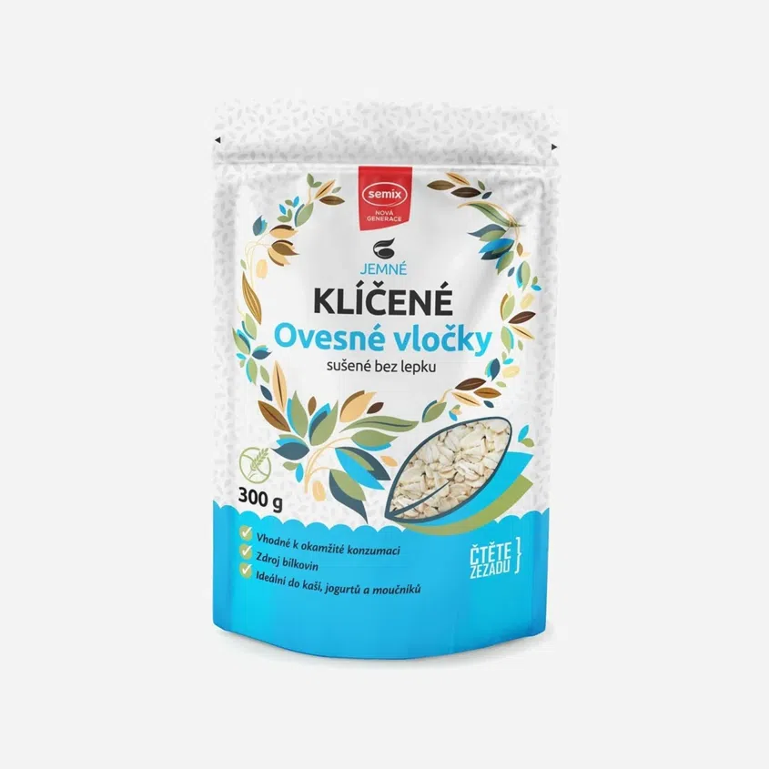 Klíčené ovsené vločky bez lepku