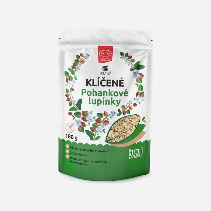 Klíčené pohánka lupienky