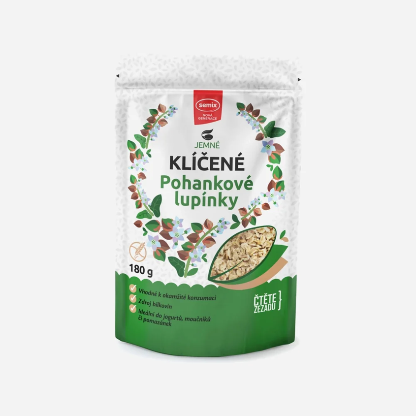 Klíčené pohánka lupienky