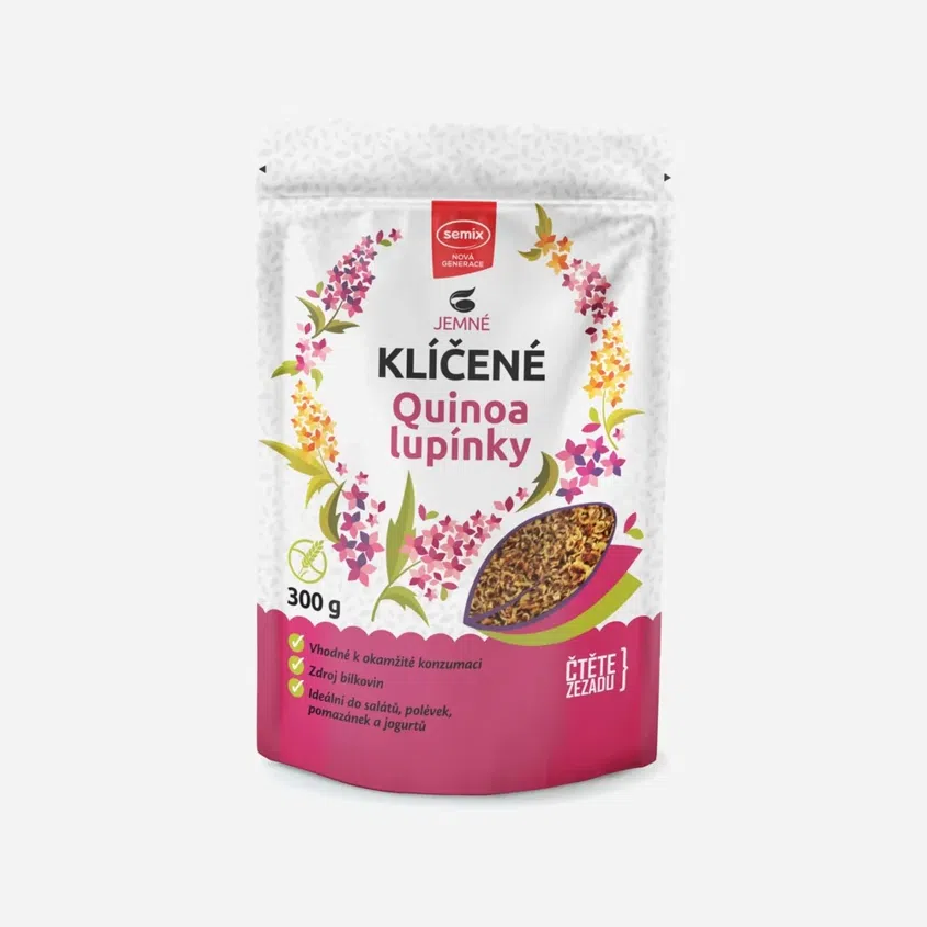 Klíčené quinoa lupienky