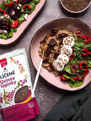 Klíčené quinoa lupienky