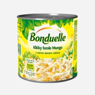 Kľúčiky fazuľa mungo v mierne slanom náleve