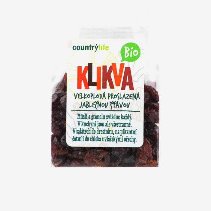 kľukva veľkoplodá (brusnice) Zavárané jablkovou šťavou