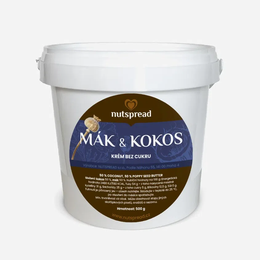 Kokosovo-makové maslo