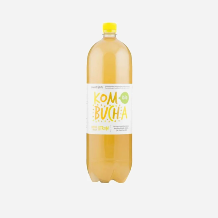 Kombucha bancha s príchuťou citrón BIO 2 l
