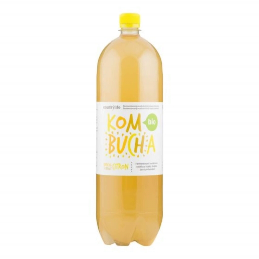 Kombucha bancha s príchuťou citrón BIO 2 l