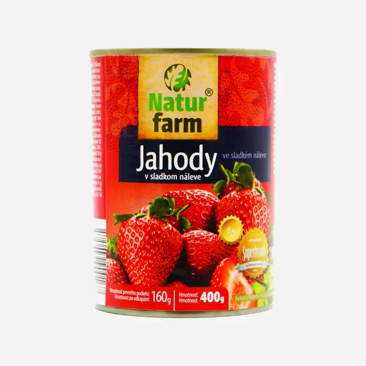 Kompót jahodový v sladkom náleve