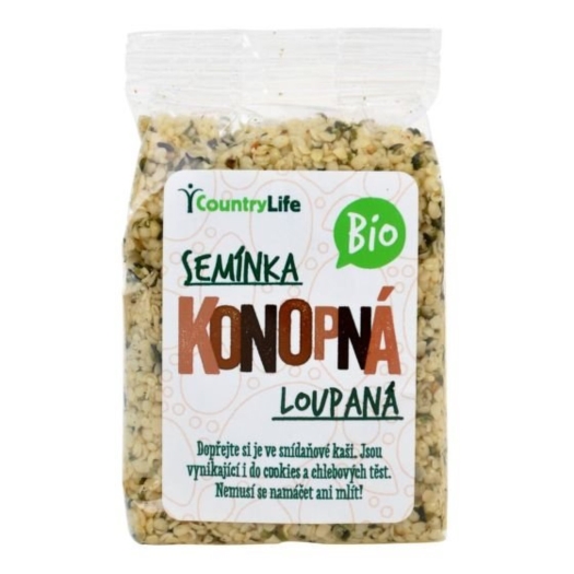 Konopné semienka lúpané BIO