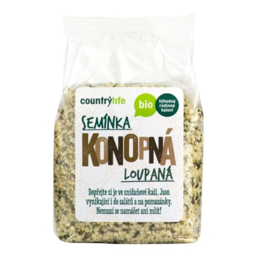 Konopné semienka lúpané BIO