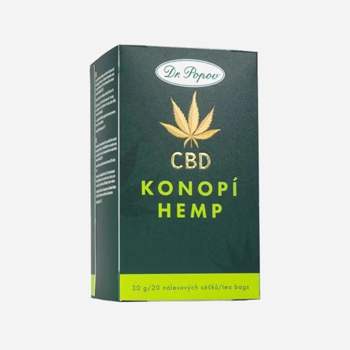 Konopný čaj s CBD 4% 20 sáčkov