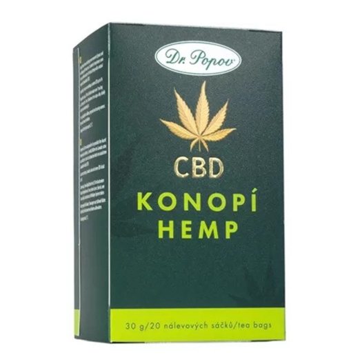 Konopný čaj s CBD 4% 20 sáčkov
