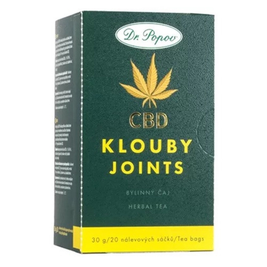 Konopný čaj s CBD Kĺby 20 sáčkov