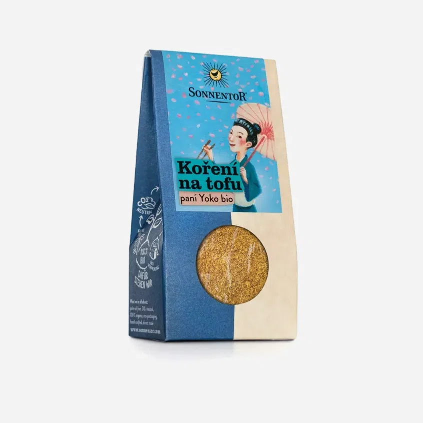 Korenie na tofu pani Yoko bio