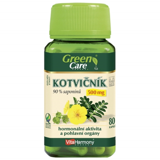 Kotvičník 500 mg 90% saponínov 80 tabliet