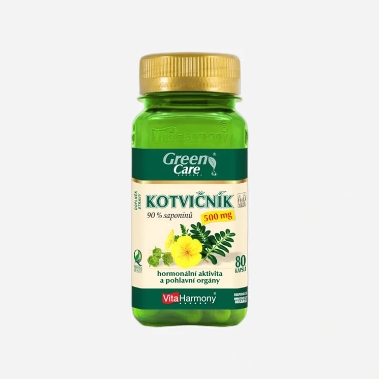 Kotvičník 500 mg 90% saponínov 80 tabliet
