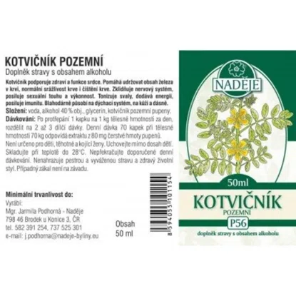Kotvičník pozemný tinktúra z púčikov